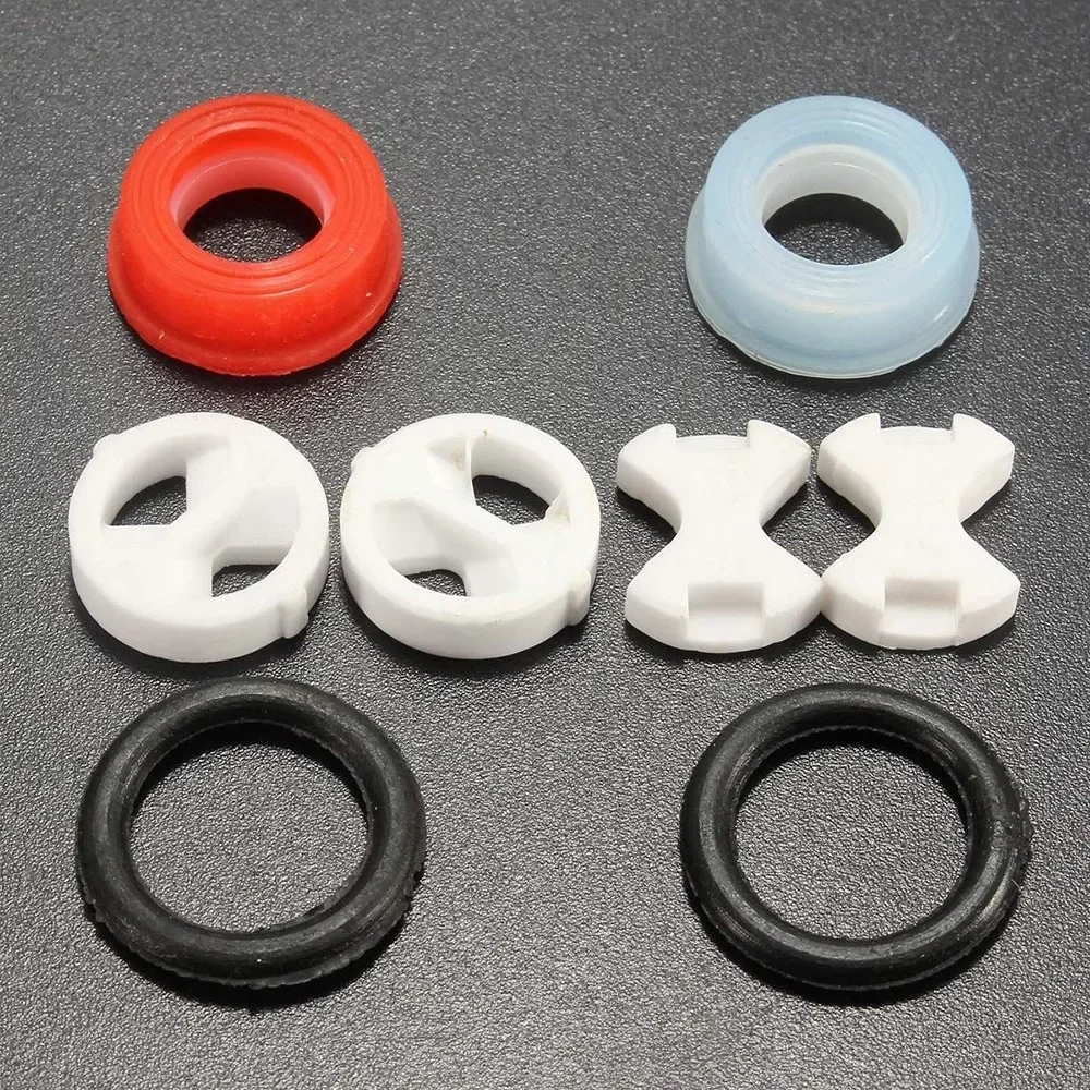 Silicone Tap Washer - 6 szt./zestaw ceramicznych podkładek silikonowych do