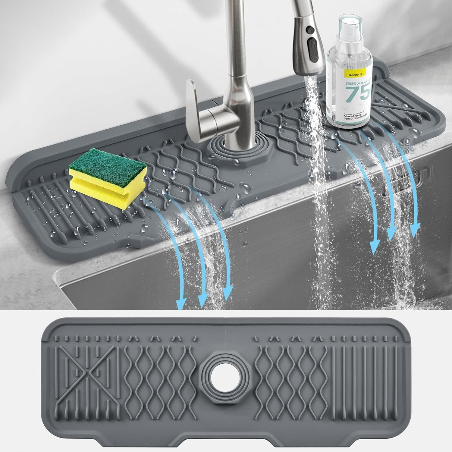 Silicone Tap Washer - Łatwa w czyszczeniu silikonowa mata ochronna