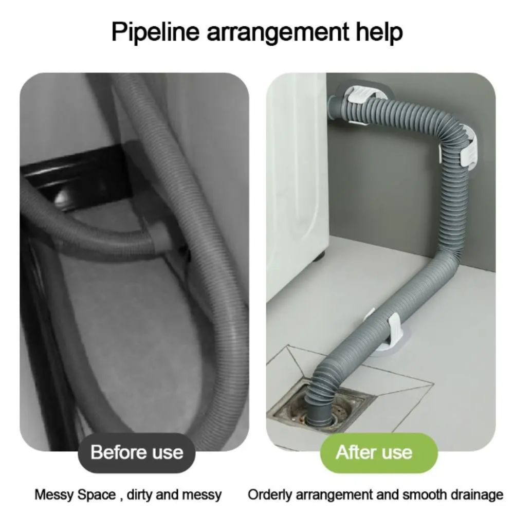 Plastic Pipe Clip - Samoprzylepne uchwyty do rur 5 szt.