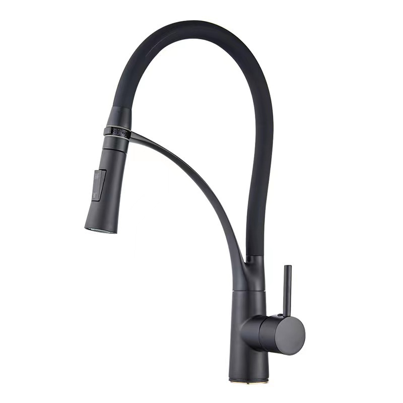 Silicone Tap Washer - Bateria kuchenna ze stopu cynku, dwufunkcyjna